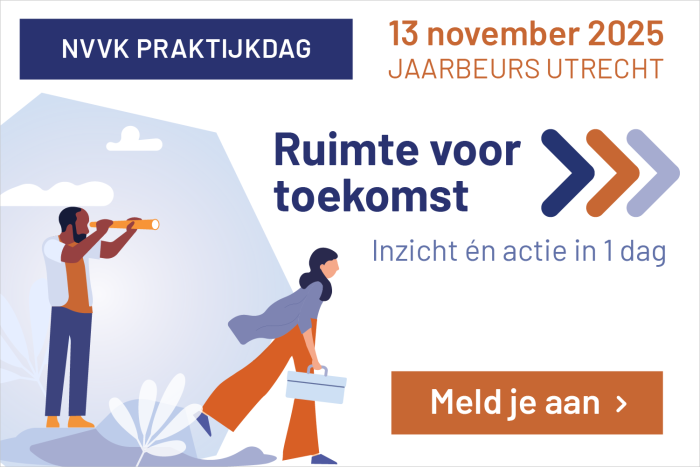 Aankondiging praktijkdag NVVK met als onderwerp Ruimte voor toekomst: interactie én actie in 1 dag